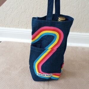 ModCloth Denim Rainbow Wine Tote